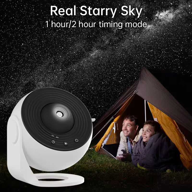 Enchanting Night Light Galaxy Projector - 360° Rotating Starry Sky Lamp for Kids' Bedrooms, Perfect for Valentine's Day Gifts and Wedding Decor
