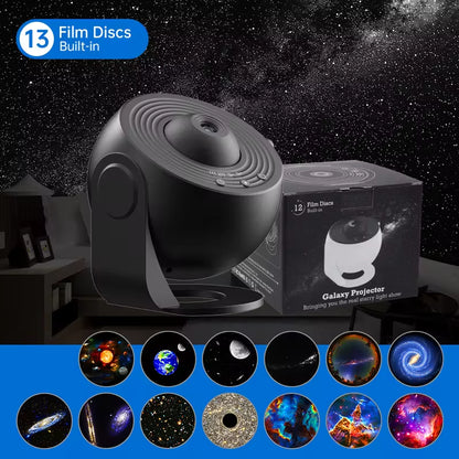 Enchanting Night Light Galaxy Projector - 360° Rotating Starry Sky Lamp for Kids' Bedrooms, Perfect for Valentine's Day Gifts and Wedding Decor