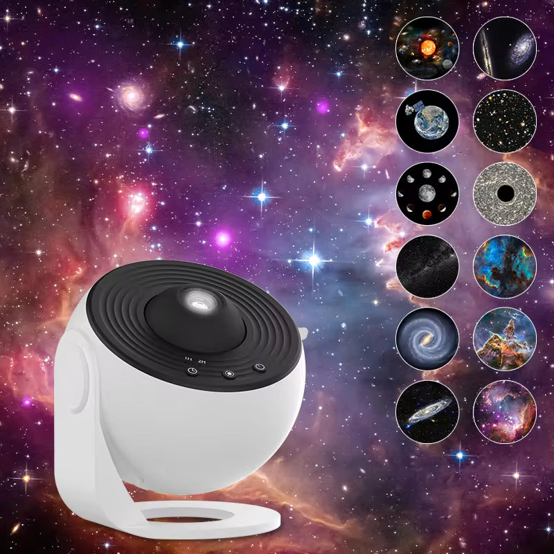 Enchanting Night Light Galaxy Projector - 360° Rotating Starry Sky Lamp for Kids' Bedrooms, Perfect for Valentine's Day Gifts and Wedding Decor